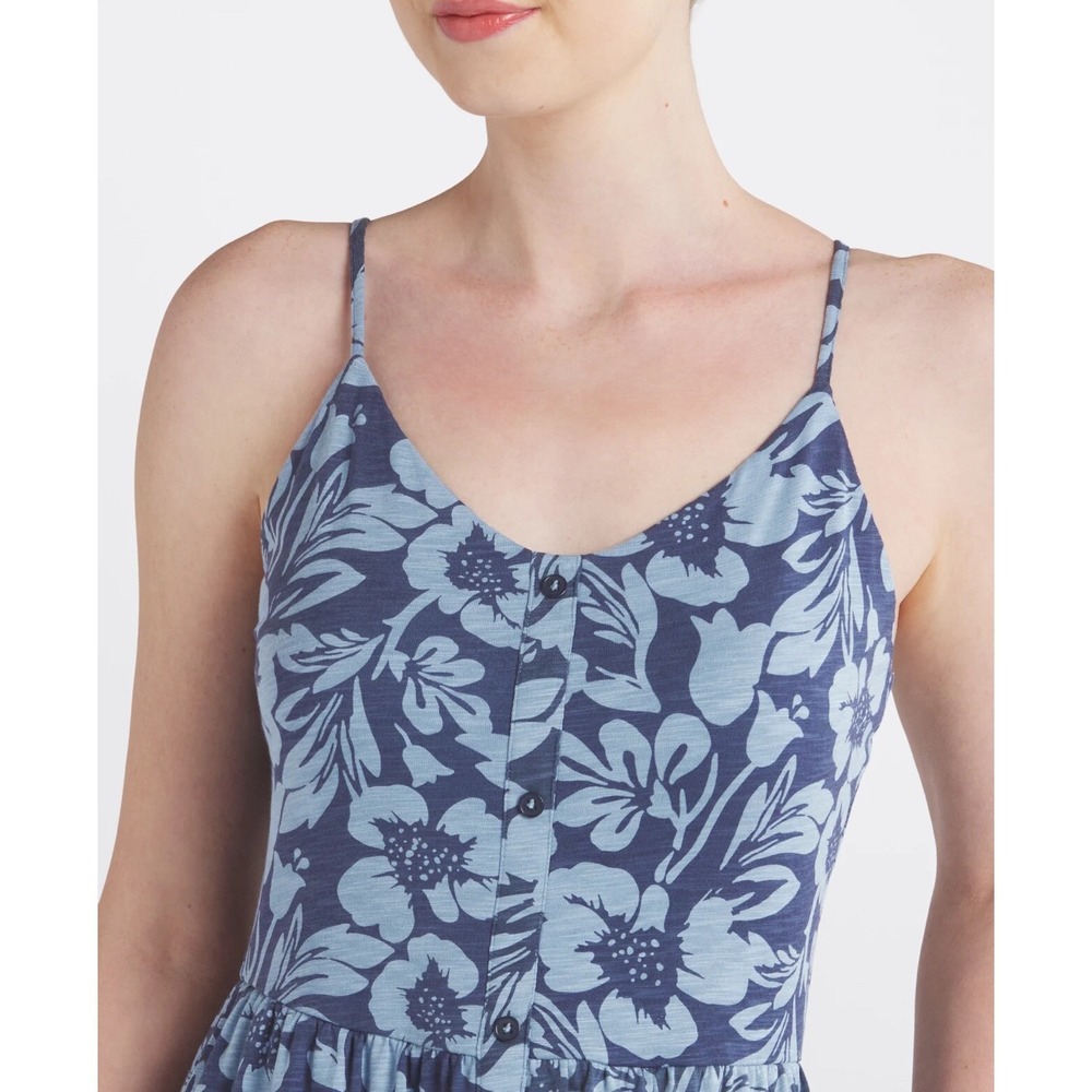 MARKET‎ & SPRUCE Mira Tropical Hibiscus Spaghetti Strap Maxi Dress Size Small - Picture 2 of 13